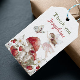 Etiqueta Para Presente fadas do jardim caprichosas menina aniversário 