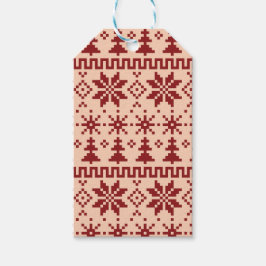 Etiqueta Para Presente Fair Isle Christmas