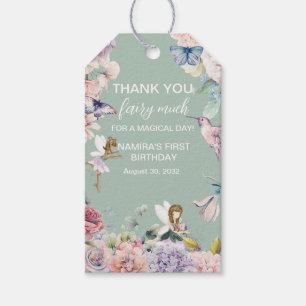 Etiqueta Para Presente Fairy Garden Birthday Obrigado Favor