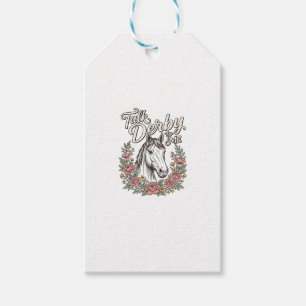 Etiqueta Para Presente Fale Derby Comigo Floral Cavalo Camisa Vintage_1