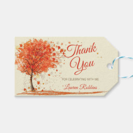 Etiqueta Para Presente Fall in Love Chá de panela Party Favor Obrigado