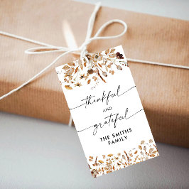 Etiqueta Para Presente Fall Leaves Thanksgiving Dinner Gift Tag