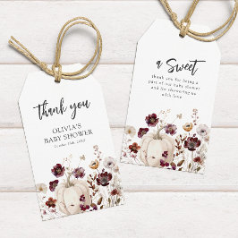 Etiqueta Para Presente Fall Wildflower Baby Shower Thank You