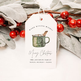 Etiqueta Para Presente Família de Natal HARLOW Cozy Hot Cocoa