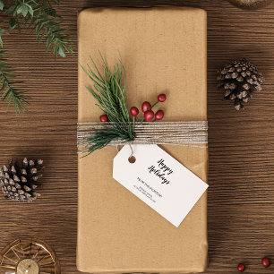 Etiqueta Para Presente Família de Natal Moderno e Minimalista