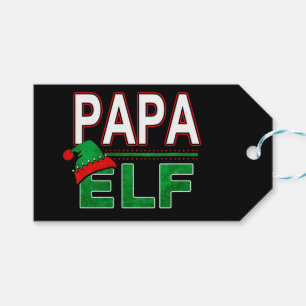 Etiqueta Para Presente Família Elf Feriado de Natal Papa Elf #TeamElf