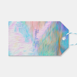 Etiqueta Para Presente Fantasia Alegria Obrigado – Elegância Abstrata Rom