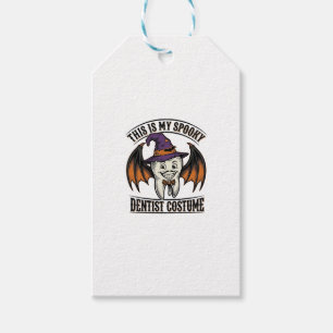 Etiqueta Para Presente Fantasias De Dentista Assustador Camisa Dental De