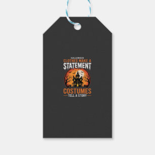 Etiqueta Para Presente Fantasias de Halloween contam uma história Casa As
