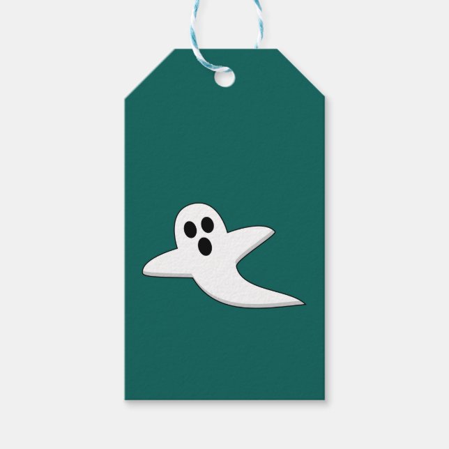 Etiqueta Para Presente Fantasma Fofo (Frente)