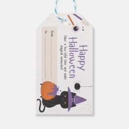Etiqueta Para Presente Fantasmagóricos fantasmas e morcegos de Halloween