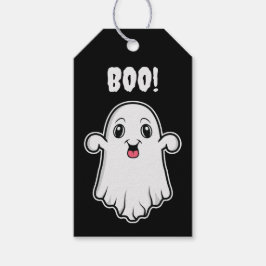 Etiqueta Para Presente Fantasmas de Desenho Animado Fofo Feliz Halloween 
