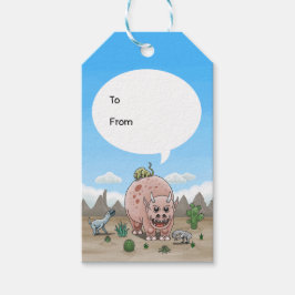 Etiqueta Para Presente Fantasy dinossauro aniversário