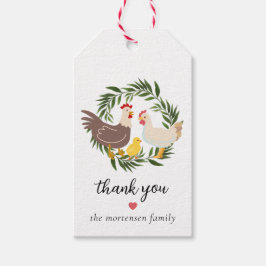 Etiqueta Para Presente Farmhouse Pintinho Baby Obrigado