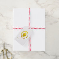 Faux Gold Foil Cameo Princess