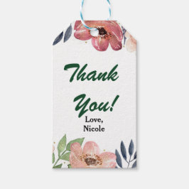 Etiqueta Para Presente Favor Chic de Chuva de Noiva com Aquarela Floral M