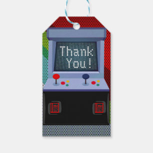 Etiqueta Para Presente Favor da Festa de aniversário do Arcade Video Game