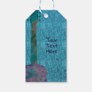 Etiqueta Para Presente Favor da Festa de aniversário Musical da Guitarra