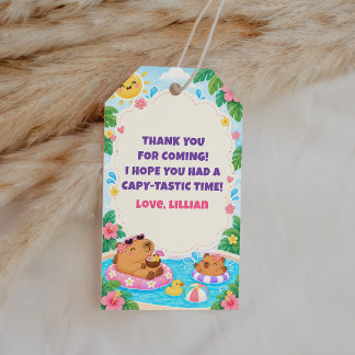 Etiqueta Para Presente Favor de agradecimento de aniversário da festa de 