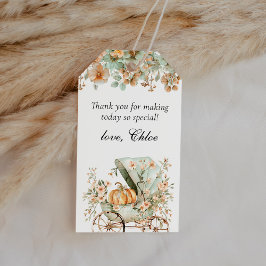 Etiqueta Para Presente Favor de Agradecimento de Chuvada de Bebê de Outon