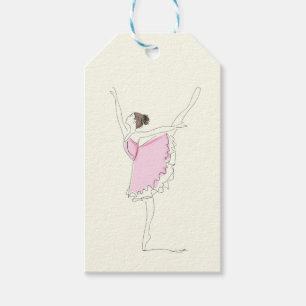 Etiqueta Para Presente Favor de Aniversário de Bailarina