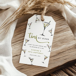 Etiqueta Para Presente Favor de Aniversário de Coquetel Martini 'Um Pouqu