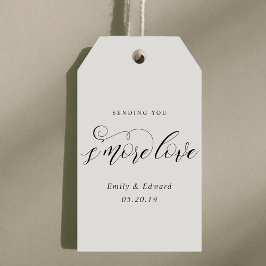 Etiqueta Para Presente Favor de Casamento Clássico Elegante S'mores