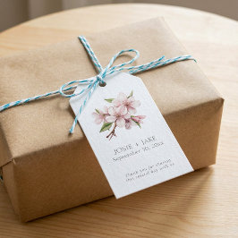 Etiqueta Para Presente Favor de casamento da flor do Flor do Flor Pink-bo