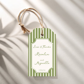 Etiqueta Para Presente Favor de casamento personalizado listras vintage v
