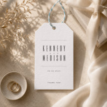 Favor de casamento preto e branco minimalista mode