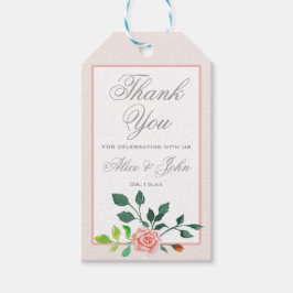 Etiqueta Para Presente Favor de Casamento Rosa Rosa Rosa Rosa Rosa Obriga