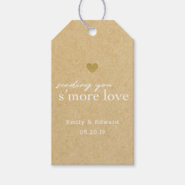 Etiqueta Para Presente Favor de casamento Rustic Kraft S'mores