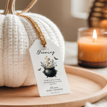 Favor de Chá de Bebê de Halloween 'um Bebê está Co