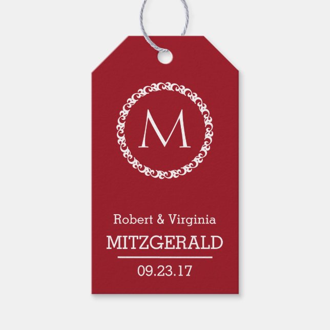 Etiqueta Para Presente Favor de Convidado do 40º Aniversário (Frente)