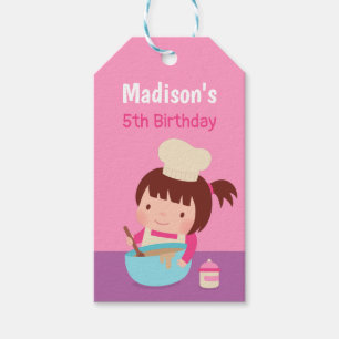 Etiqueta Para Presente Favor de festa de aniversário de confeiteira menin