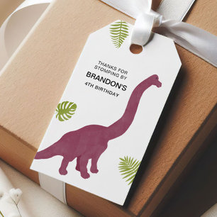 Etiqueta Para Presente Favor de festa de aniversário de criança Dino dino