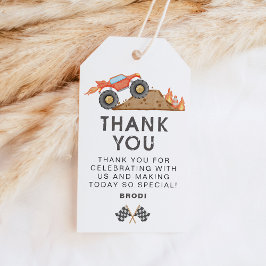 Etiqueta Para Presente Favor de festa de aniversário do caminhão monstro 