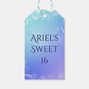 Etiqueta Para Presente Favor de Festa Personalizado Bolhas Encantadas Sob