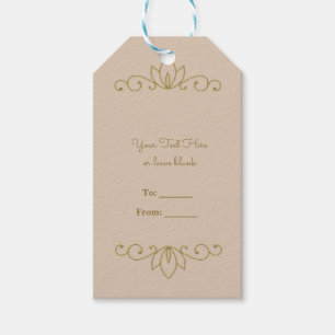 Etiqueta Para Presente Favor de festa personalizado elegante e sofisticad