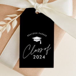 Etiqueta Para Presente Favor de Formatura de Classe em Roteiro Moderno
