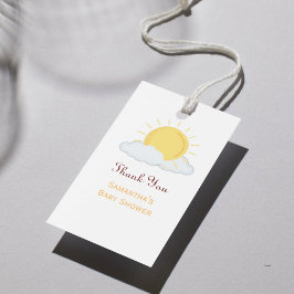 Etiqueta Para Presente Favor de Obrigado Personalizado Baby Shower sol re