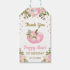 Etiqueta Para Presente Favor de queda de Festa de aniversário de abóbora