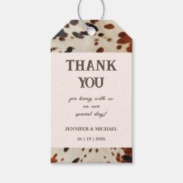 Etiqueta Para Presente Favor do Casamento Ocidental