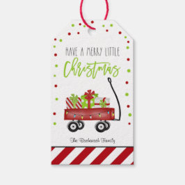 Etiqueta Para Presente Favor Festivo Vermelho Listrado Natal Feliz