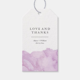 Etiqueta Para Presente Favor roxo moderno minimalista do casamento da