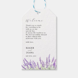 Etiqueta Para Presente Favor Rustic Lavanda Wedding