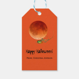 Etiqueta Para Presente Favores do Festa do Dia das Bruxas do Sangue da Ar