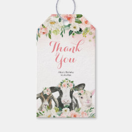 Etiqueta Para Presente Fazenda Animal Floral Girl Favor Gift Tag