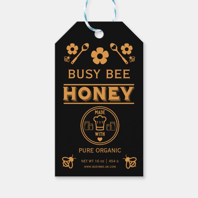 Etiqueta Para Presente Fazendeiros vendem Honey Jar (Frente)
