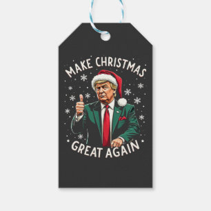 Etiqueta Para Presente Fazer Excelente De Natal Novamente Feio Trump Do S